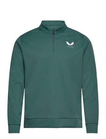 Club Classic 1/4 Zip Ls Top Tops Sweat-shirts & Hoodies Fleeces & Midlayers Green Castore