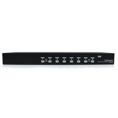 StarTech 8-Port USB KVM Swith with OSD - TAA Compliant - 1U Rack Mountable VGA KVM Switch (SV831DUSBU) - KVM-svitsj - 8 porter