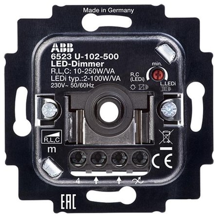 ABB 6512-0-0335 Dimmer 2-100VA, insats, Strömbrytare & vägguttag