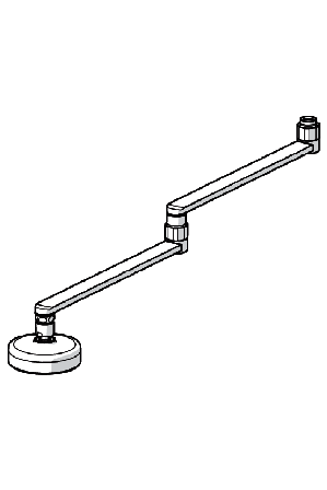 Oras Clinica 221560 Utloppspip svängbar, 95 mm, Badrum
