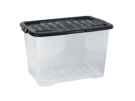 STRATA Plastlåda 65L klar med lock PP - Lyreco - Kontorsmaterial - Arkivering och kontorsförvaring - Förvaringslådor