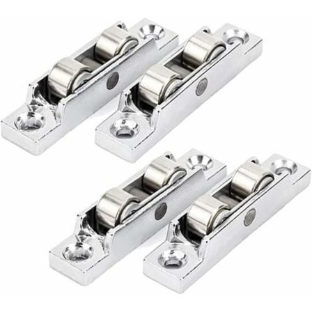 4 stål-plast 77 stål-plast dubbla spårhjul zinklegering dörr- och fönsterremskiva 77 dubbelhjul tryck-drag fönstervals