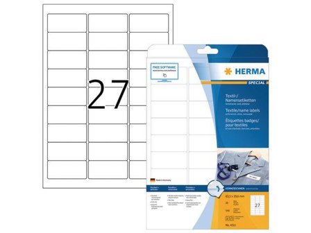 Herma Special Name labels - merkelapper - 540 etikett(er) - 63.5 x 29.6 mm
