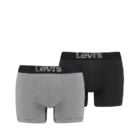 Levi's Optical Illusion Boxer 2-pack Kalsonger Herr Grå XXL