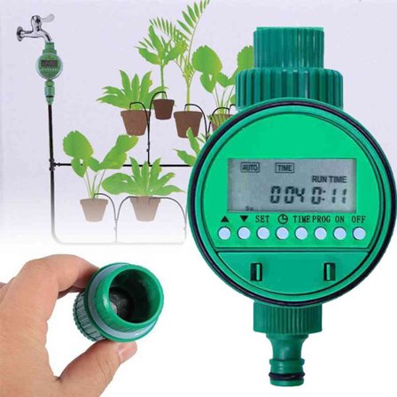 Automatisk elektronisk LCD-skärm Hemmamagnetventil Vattentimer
