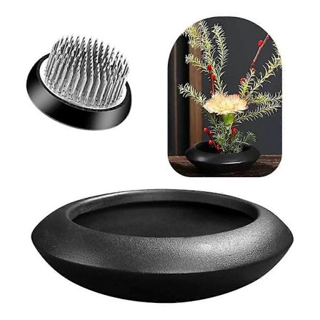 Ikebana Vase Kit Keramisk Blomsterfrosk Vase Blomsterfrosk Vase, A