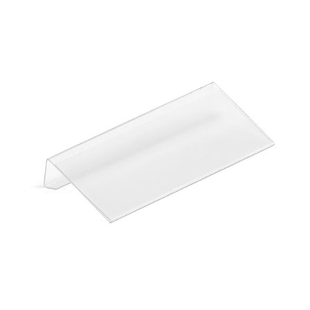 Label holder for galvanised shelving TRANSFORM, 100x45 mm
