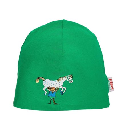 Pippi Långstrump Starka Pippi-mössa grön