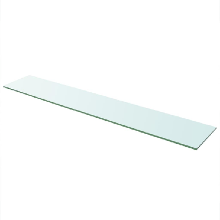 Vidaxl Hyllplan 2 St Glas Genomskinlig 110x20 Cm Transparent