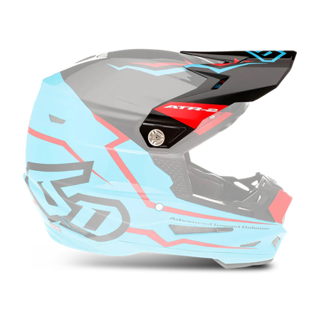 Hjelmskjerm 6D ATR-2 Cyan