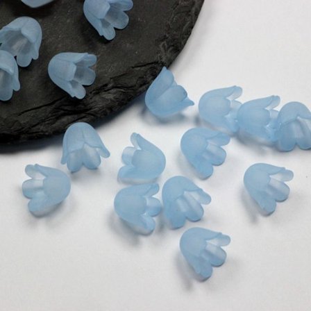 200st Imitation Pearls Star Heart Beads FROSTAD BLÅFROSTAD