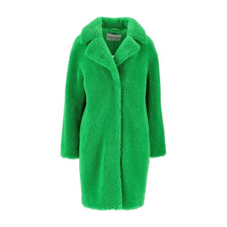 Stand Studio, Single-Breasted Coats Groen, Dames, Maat:S