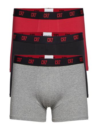 Cr7 Basic, Trunk, 3-Pack Boxerkalsonger Multi/mönstrad CR7
