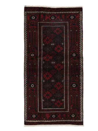 Orientalisk Beluch Matta 95X188 Svart (Ull, )