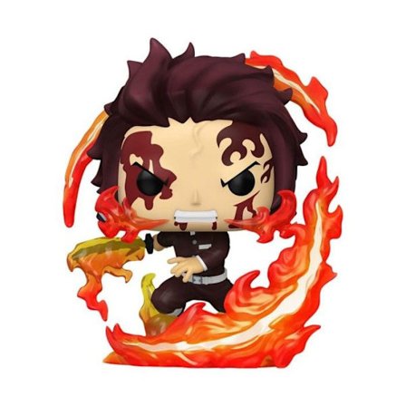 Figurine POP - FUNKO - Tanjiro (Dancing Flash) - 9 cm - Multifarvet - Samlefigur