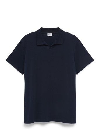 Filippa K Stretch Cotton Polo T-Shirt - Navy - L