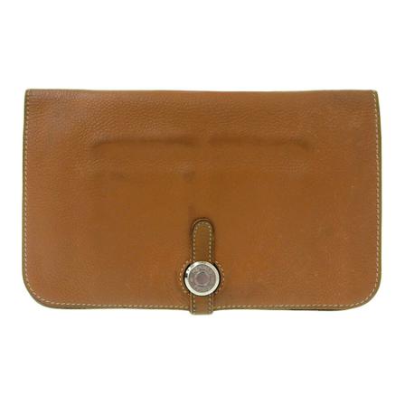 Hermès Vintage, Wallets Cardholders Geel, Dames, Maat:ONE Size