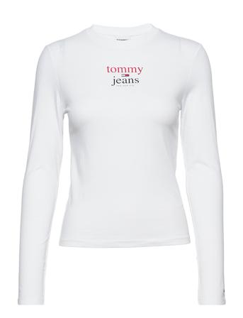 Tjw Baby Essential Logo 2 Ls Langærmet T-shirt Hvid Tommy Jeans