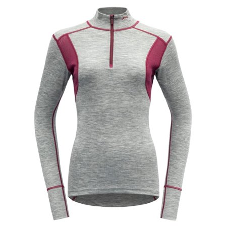 Devold Hiking Woman Half Zip Neck Women base layer tops Grey XL