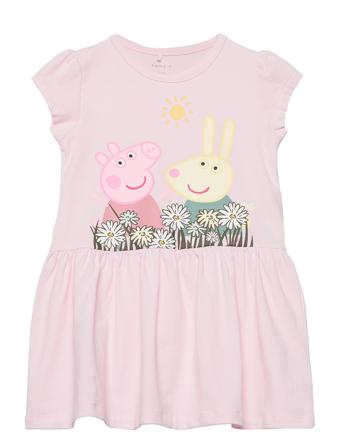 Nmfmanna Peppapig Ss Dress Pep Dresses & Skirts Dresses Casual Dresses Short-sleeved Casual Dresses Rosa Name It