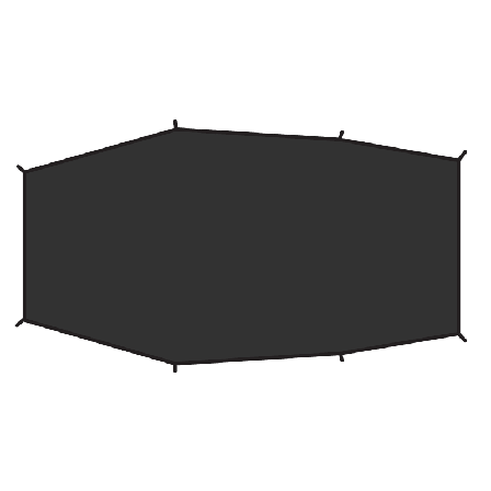 Fjällräven Lite 3 footprint tent accessories Black OneSize