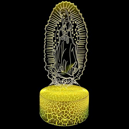 3D LED nattlampa San Judas Jesus Malverde Jesus Kristus Cra