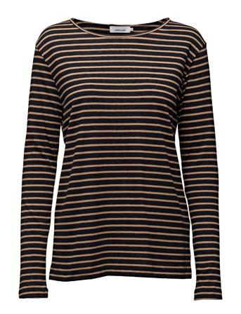 Nobel Ls Stripe 3173 T-shirts & Tops Long-sleeved Musta Samsøe Samsøe