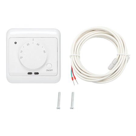 230V 16A Veggmontert Mekanisk Elektrisk Varme Termostat Temperaturregulator