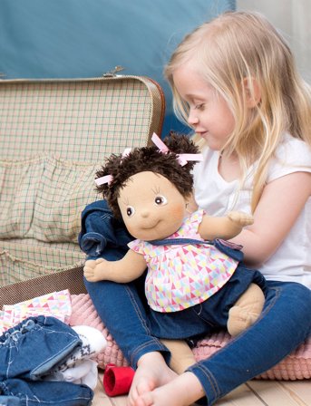 Rubens Barn Rubens Barn Docka - Mimmi-Kids - Multi/patterned - 14X23X36CM