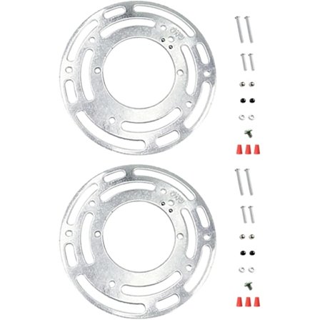 2 stk. monteringsbrakett for lysarmatur, universelt maskinvaresett for lampearmatur, monteringsplate for takvifte med skrue og mutter (A)