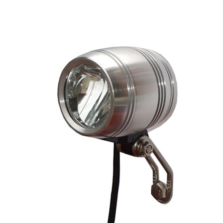 Cykel Fram Strålkastare Lampa För HUB Dynamo Med Bakljuskabel Kompakt Bright