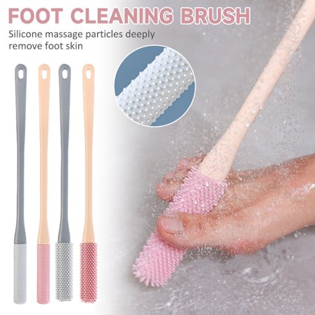 Jalkaharja suihkuun Pitkäkahvainen varpaiden puhdistusharja matkalle