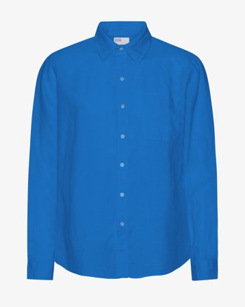 Linen Shirt - Pacific Blue M