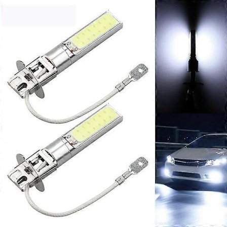 2 st H3 Dim-/extraljus Cree LED-lampor 6000k Klarvitt 100w 6000lm[WSY]