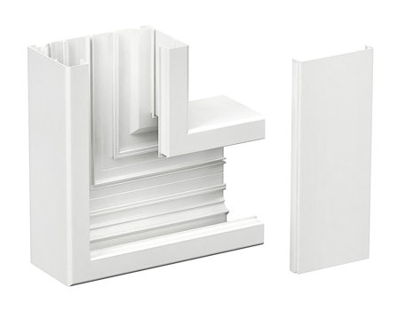 Schneider Electric 5507123 Flatvinkel 90° Vit, Installationsmaterial