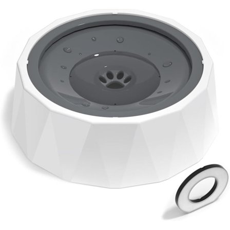 Hundeskål, spildsikker hundevandskål 35 oz/1L, spildsikker hundevandskål med flydende bakke og filter, kæledyrsdrikkefontæne rejsevandskål til