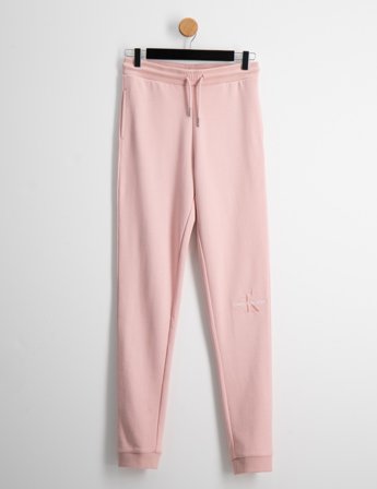 Calvin Klein MONOGRAM EMBROIDERY SWEATPANTS Roze Broeken Meisjes - Kids Brand Store