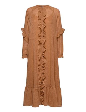 Marigold Idoh Dress Maxikjole Festkjole Brun Bruuns Bazaar