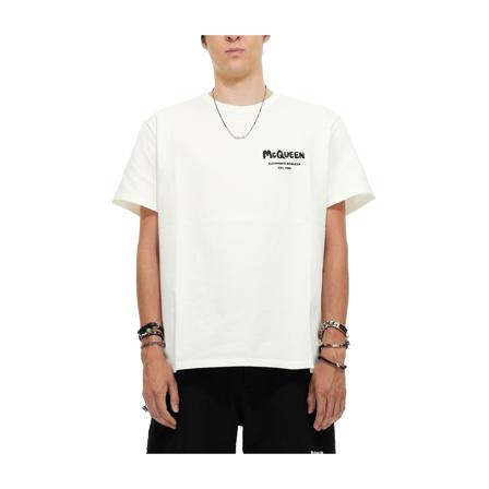 Alexander McQueen T-Shirts Hvid, Herre