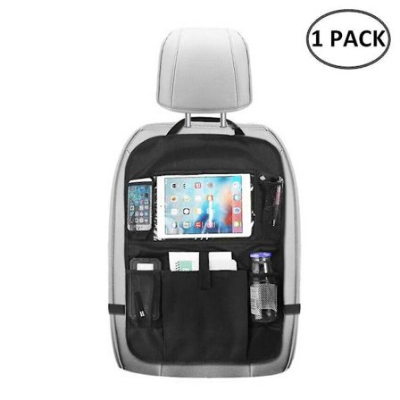 Bilorganisatör Barn Bilsäteskydd - Transparent iPad-hållare för Enkel Förvaring av Leksaker/Böcker/Flaskor/Mat
