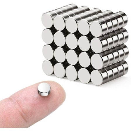 40-pak ekstra stærke magneter 6 mm x 3 mm, neodymmagnet til whiteboard, køleskab, opslagstavle og gør-det-selv-billeder