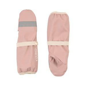 Kuling Woody Rose Vilnius Recycled Rain Mittens 0-1 Years - Gloves and mittens - 0-1 years - Pink
