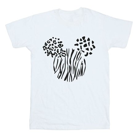 Disney Girls Mickey Mouse Animal Cotton T-Shirt 12-13 År Vit