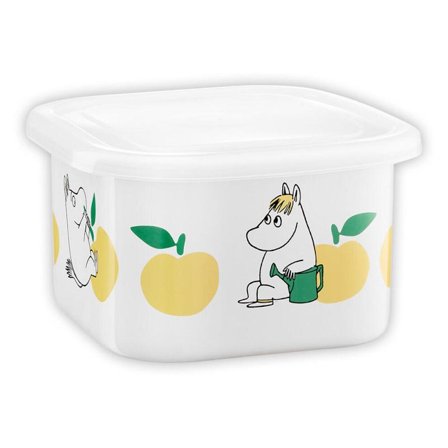 Mummi Emaljeboks m/lokk Epler Gul 1L
