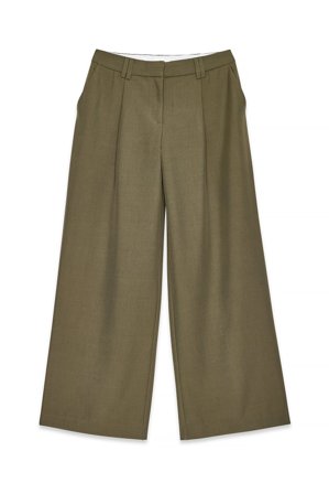 NA-KD Pantalon de tailleur large - Pantalon cigarette - Vert - EU 38