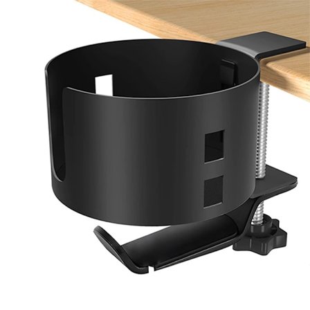 1 stativ för mugg på skrivbordet, stänkskyddande mugghållare