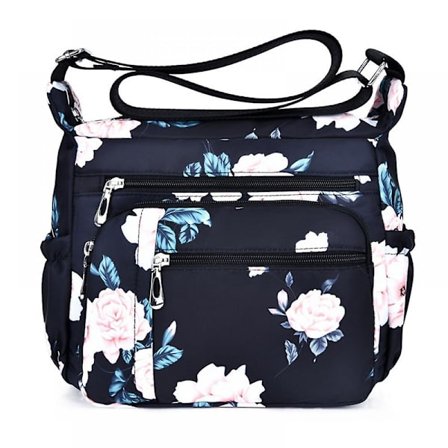 Handväskor och axelväskor för kvinnor Crossbody Bag Messenger Bagslarge Capacity Messenger Bagsvart A916-1226