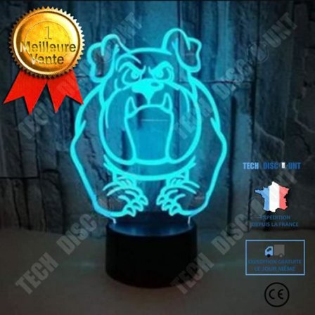 TD 3D Night Light Pug