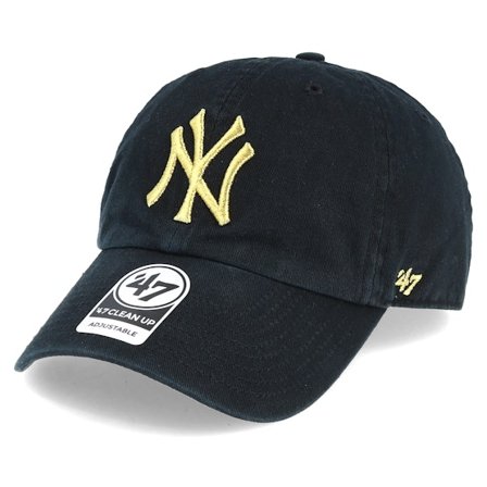 47 Brand - MLB - Black - adjustable - Cap - New York Yankees Metallic Black/Gold Loughlin Adjustable - Hatstore