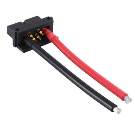 Batteriutladningskontakt 6-pins hann og hunn EBike Power batteribase erstatningsdel bare for Hailong 1-2/G80